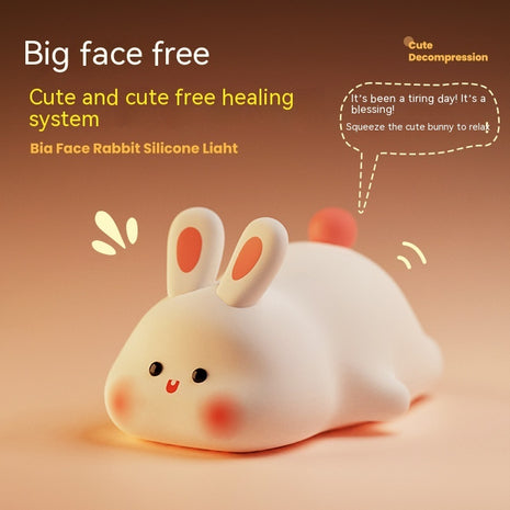 Cute Rabbit Silicone LED Night Light Touch Sensor