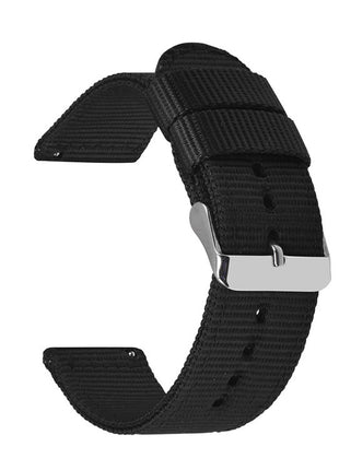 Solid Nylon Canvas Watch Strap