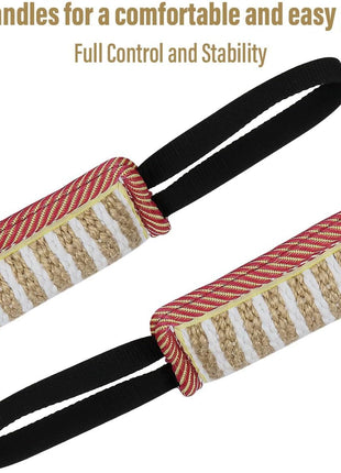 Dog Tug Jute Toy Bite Pillow for Training Interactive for Small and Medium Dogs