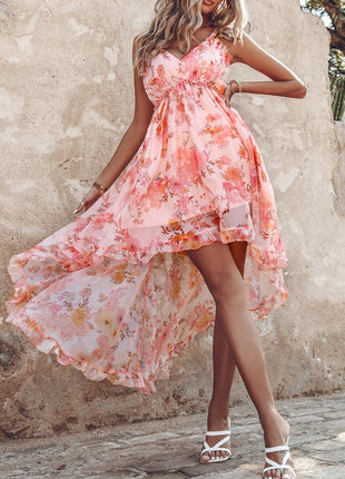 New Suspender Loose Chiffon Dress