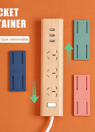 Self-Adhesive Wall Socket & Cable Organizer
