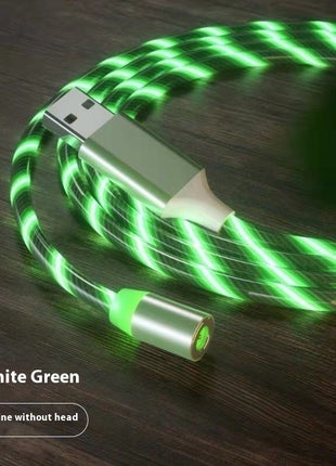 Magnetic 2-meter Cable Magnet Fast Charging Lighting Micro USB Cable LED