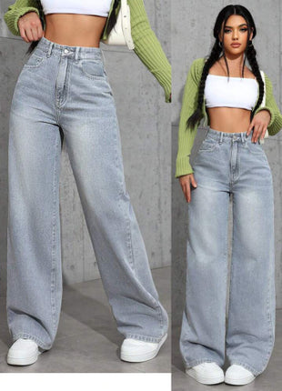 Sweet And Spicy Style High Waist Straight Jeans