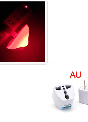 LED Night Light Mushroom Wall Socket Lamp Warm White Light-control Bedroom Light Home Decoration
