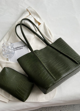 Soft Leather Large Capacity Combination Wallet & Bag