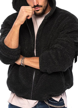 Men's Winter New Double-sided Bejirog Zipper with Hooded Casual Jacket