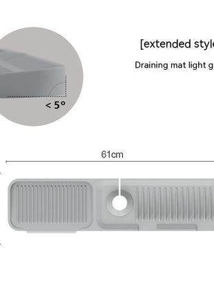 Faucet Silicone Mat Anti-splash with Drain