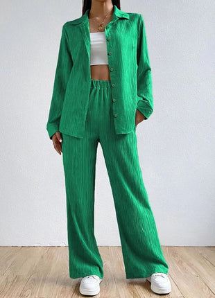 Fashion Casual Drawstring Trousers Two-piece Suit
