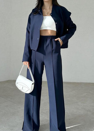 Niche Fashion Button Loose Outfit 2 Piece Set