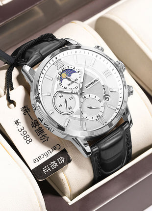 Simple Multifunctional Chronograph Waterproof Quartz Watch