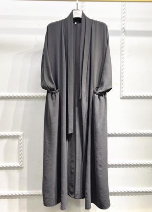 Lace-up Stitching Elegant Abaya