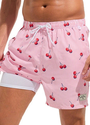 Pink Cherry Beach Trunks