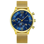 Gold Shell And Blue Surface
