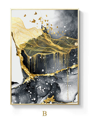 Golden Black & White - 70x105 cm