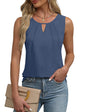 Round Neck Sleeveless Casual Short-sleeved T-shirt