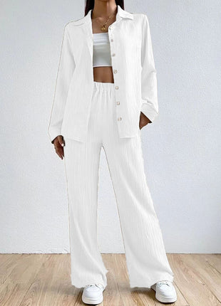 Fashion Casual Drawstring Trousers Two-piece Suit