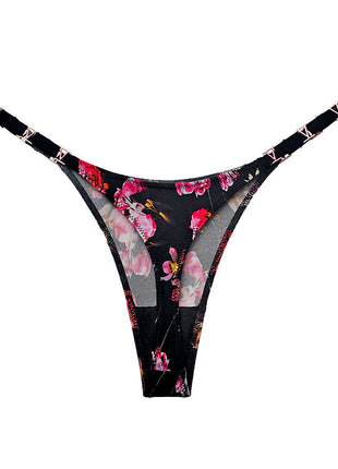 Ice Silk Hip Lift Low Waist T Thong