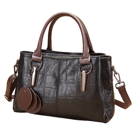 New Retro Contrasting Color Large Capacity Bag