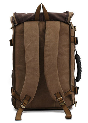 Canvas Backpack Huge Travel School Shoulder Computer Functional Versatile Bags Multifunctional Laptop Bag