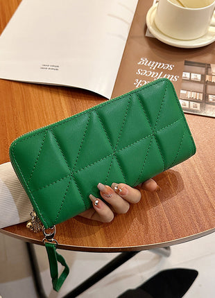 Rhombus Long Zip Purse