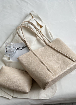 Soft Leather Large Capacity Combination Wallet & Bag