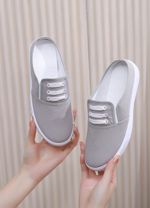 Slip-on Canvas Mule