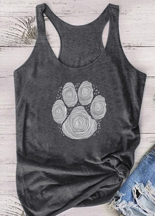 Dog's Paw Cute Footprint Vest