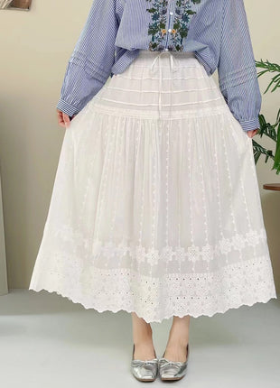 French Sweet A- Line High Waist Slimming Skirt