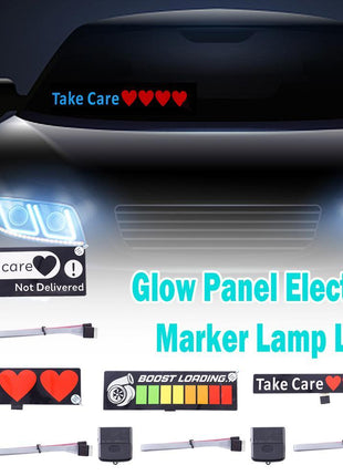 LED Car Windshield Glow Sign Panel