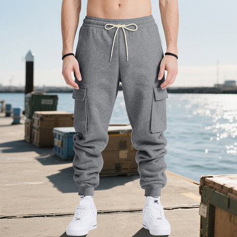 Loose Leisure Sports Men's Multi-pocket Workwear Trousers