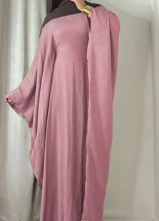 Waist-tight Batwing Sleeve Abaya