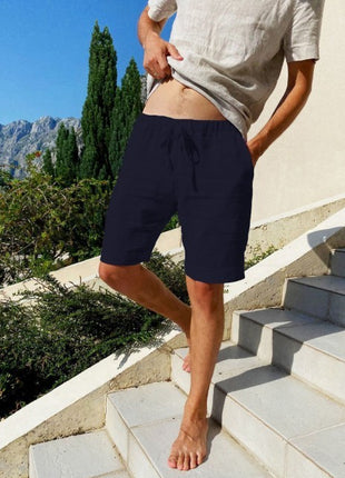 Casual Loose Cotton And Linen Shorts