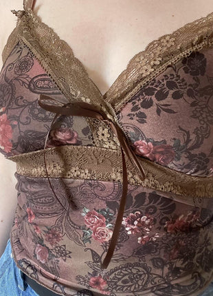 Retro Flower Print Camisole