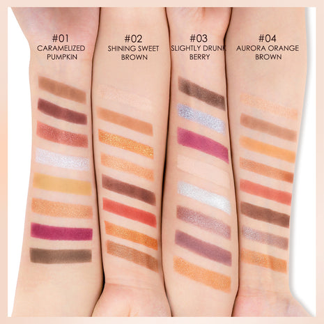 CHAMELEON PIGMENT 8-color Eyeshadow Palette High Gloss