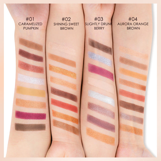 CHAMELEON PIGMENT 8-color Eyeshadow Palette High Gloss