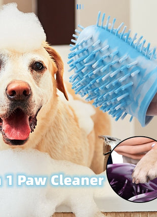 2in1 Dog Paw Cleaner Cup & Cleaning Washer Brush