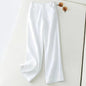 Summer Cotton Linen Wide Leg Pants