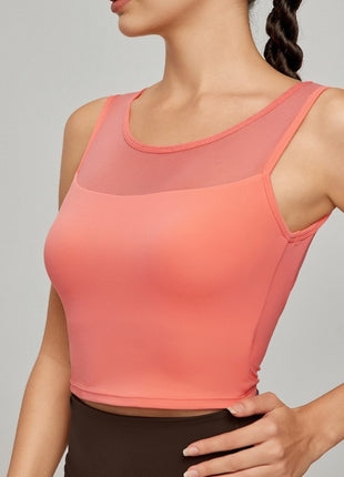 Splicing Mesh Back Yoga Vest