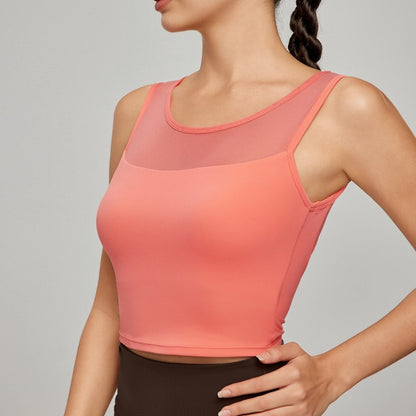 Splicing Mesh Back Yoga Vest