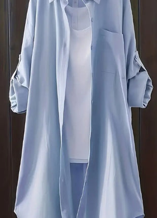 Solid Patched Pocket Simple Versatile Long Sleeve Button Front Cardigan