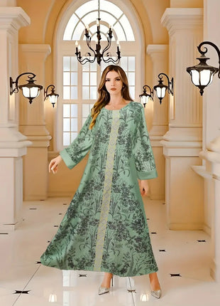 Flower Weaving Print Dress