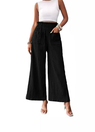 Casual Loose-fitting Wide-leg Trousers