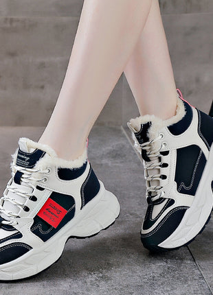 Winter Thermal Fleece-lined Sneakers