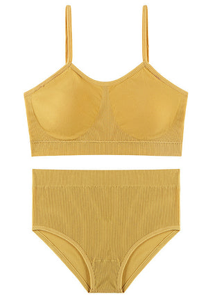 No Steel Ring Comfortable Breathable Bra & Panties Set