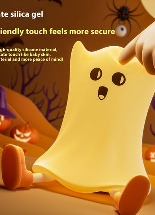 Halloween Silicone Ghost Shaped Lamp Touch Control