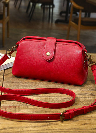 Korean Soft Leather Medium crossbody Handbag