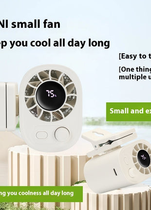 Portable Clip Fan – USB Rechargeable, Adjustable, and Quiet Cooling