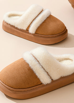Warm Cotton Slippers – Plush Velvet Comfort for Winter Days