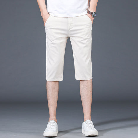Slim-fitting Mid-waist Thin Casual Pants