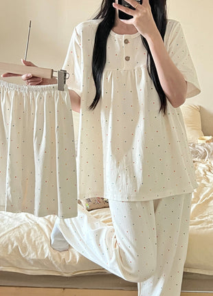 3-piece Cotton Pyjamas Set